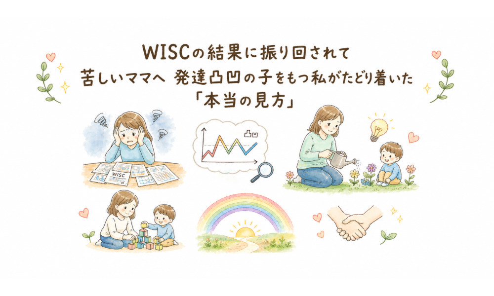 WISCの結果に振り回されて苦しいママへ　発達凸凹の子をもつ私がたどり着いた「本当の見方」