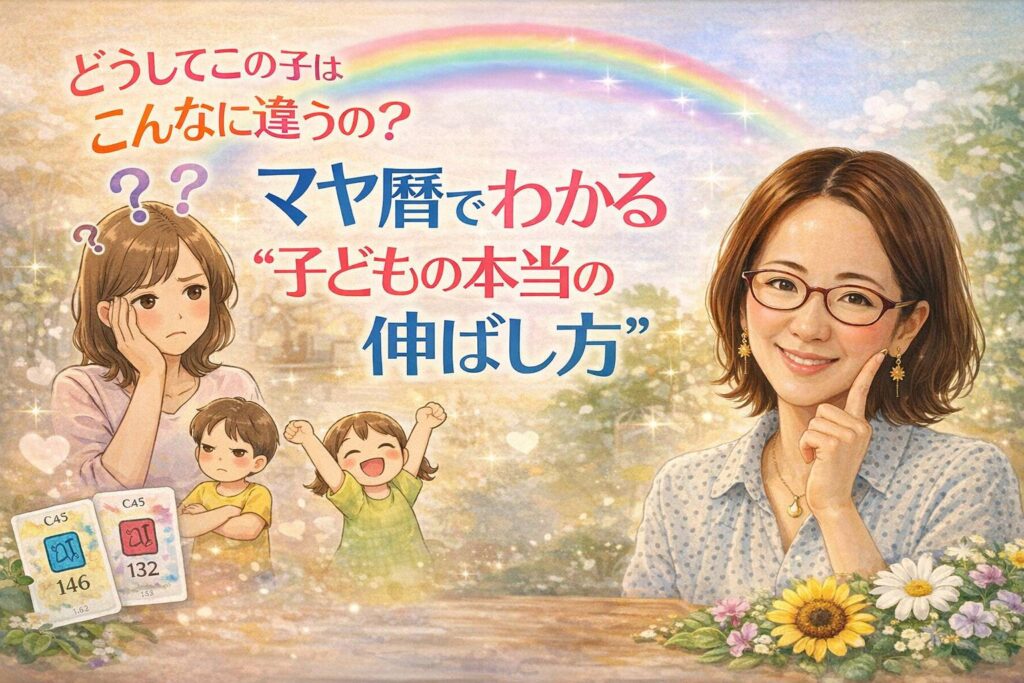 どうしてこの子はこんなに違うの？がなくなる。マヤ暦でわかる“子どもの本当の伸ばし方”