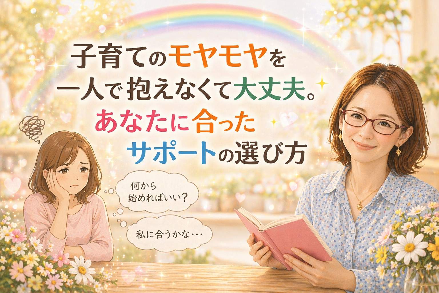 子育てのモヤモヤを一人で抱えなくて大丈夫。あなたに合ったサポートの選び方
